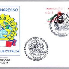 Sellos: MATASELLOS 70 CONGRESO VESPA CLUB DE ITALIA - MOTO. VIAREGGIO, ITALIA, 2019