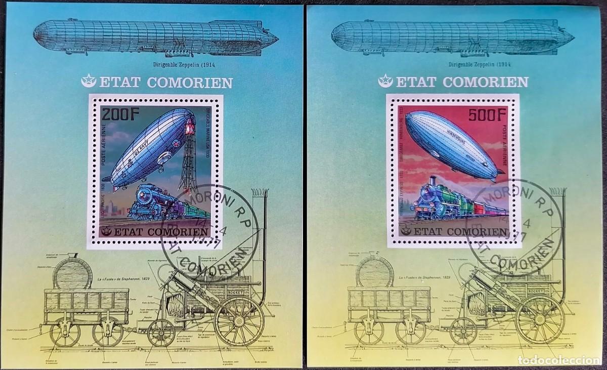 Sellos: COMORAS 1977 - HB DIRIGIBLES . - Foto 1
