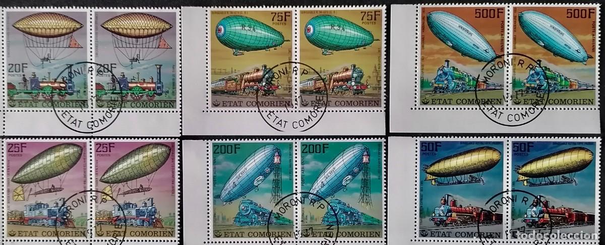 Sellos: COMORAS 1977 - DIRIGIBLES Y LOCOMOTORAS . - Foto 1