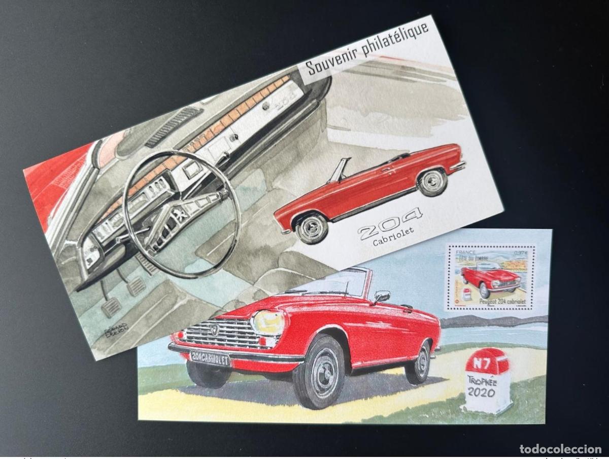 Sellos: Bloque de recuerdos Francia 2021 n&deg;186 YT n&deg; 5390 Philaposte/ Phil @poste Peugeot 204