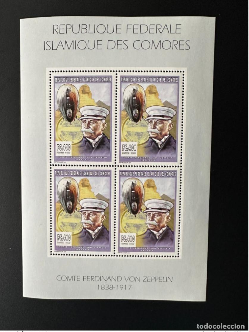 Sellos: Comoras Komoren 1999 YT 1118 Esfinge del conde Ferdinand Graf von Zeppelin
