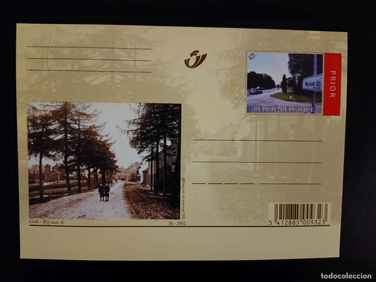Sellos: Tarjeta postal 2002 B&eacute;lgica Genk Weg naar As entero