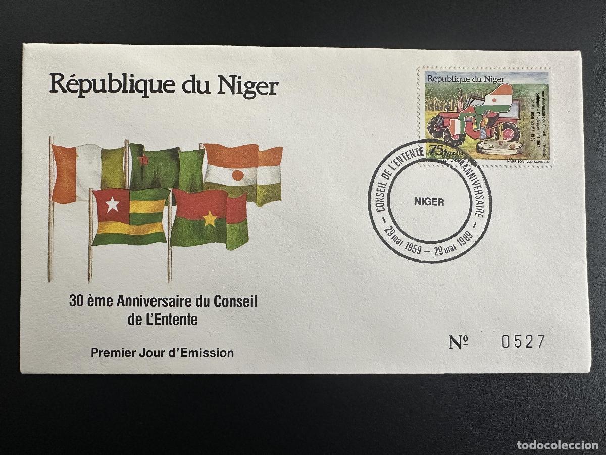 Briefmarken: N&iacute;ger 1989 Mi. 1078 FDC Acuerdo de desarrollo rural solidario del Consejo la Entente