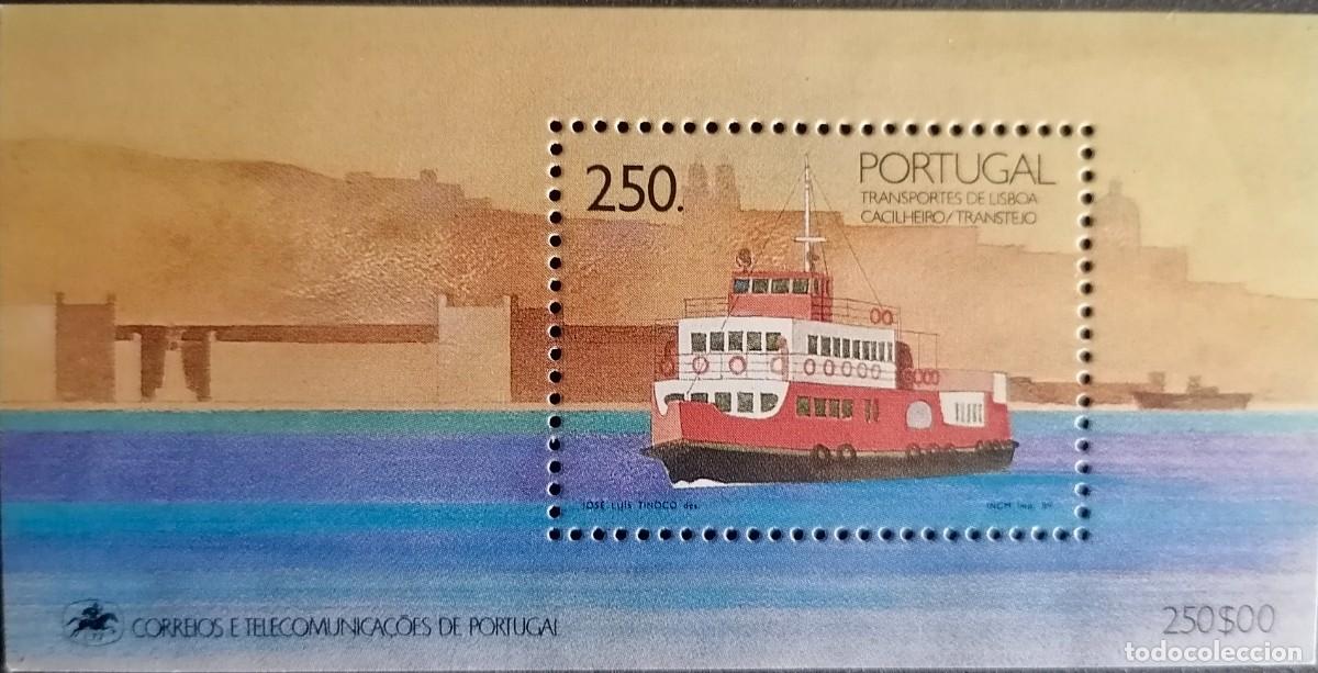 Sellos: PORTUGAL 1989 - HB TRANSPORTES P&Uacute;BLICOS .