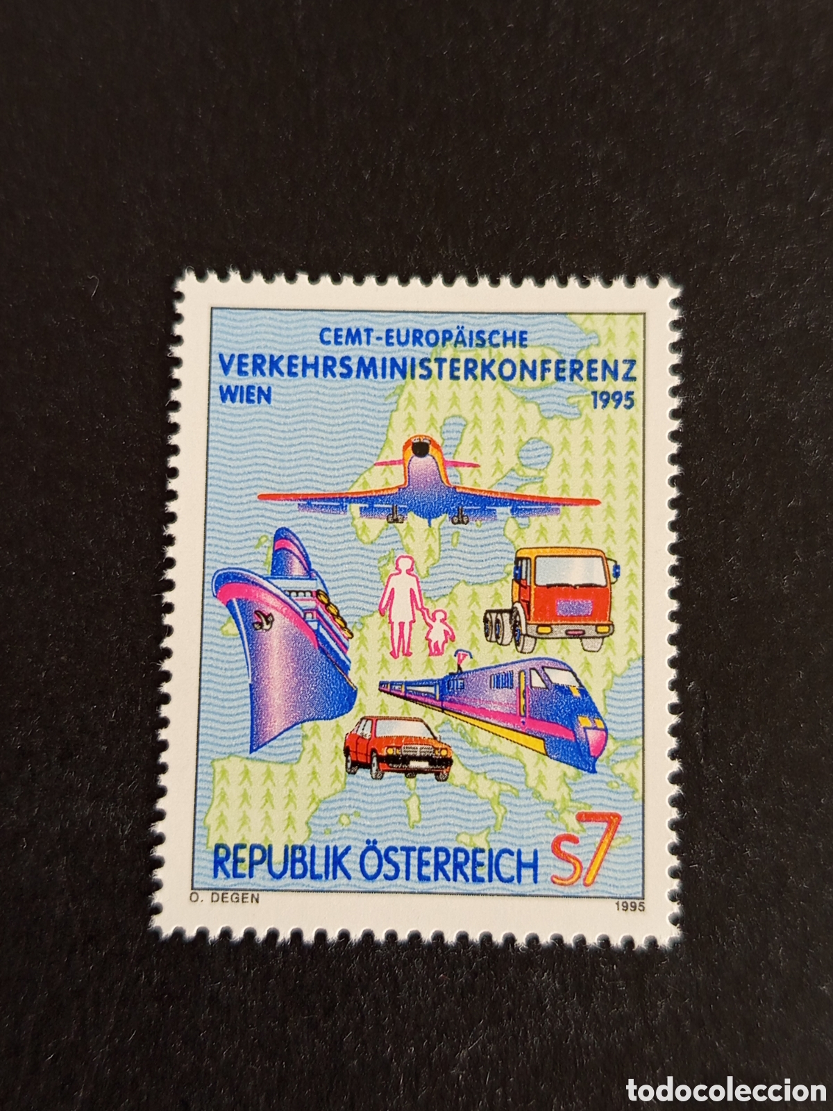 Sellos: AUSTRIA, 1995. Transportes. Yvert 1986. Pedido m&iacute;nimo 3 &euro;. Ver fotos . Sello en nuevo sin circular