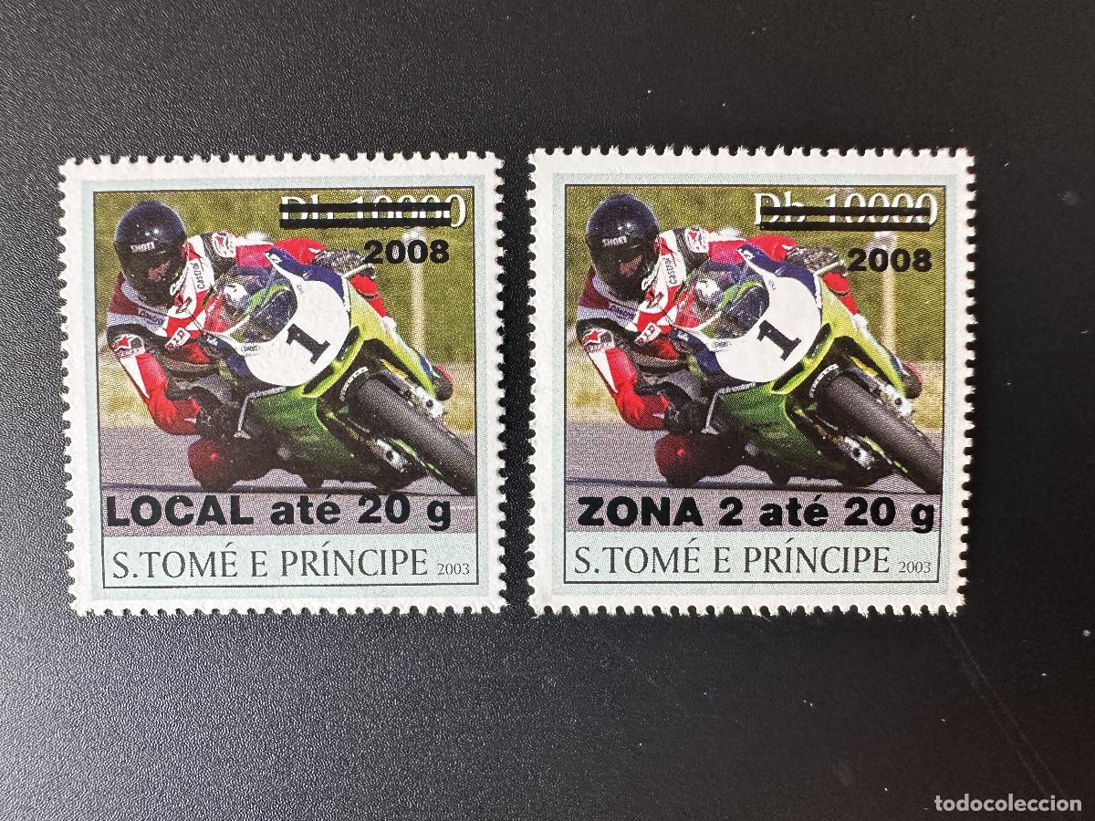 Stamps: Santo Tom&eacute; y Pr&iacute;ncipe 2008/2009 Mi. 4009-4015 Motocicleta Motorrad Moto 2 val.