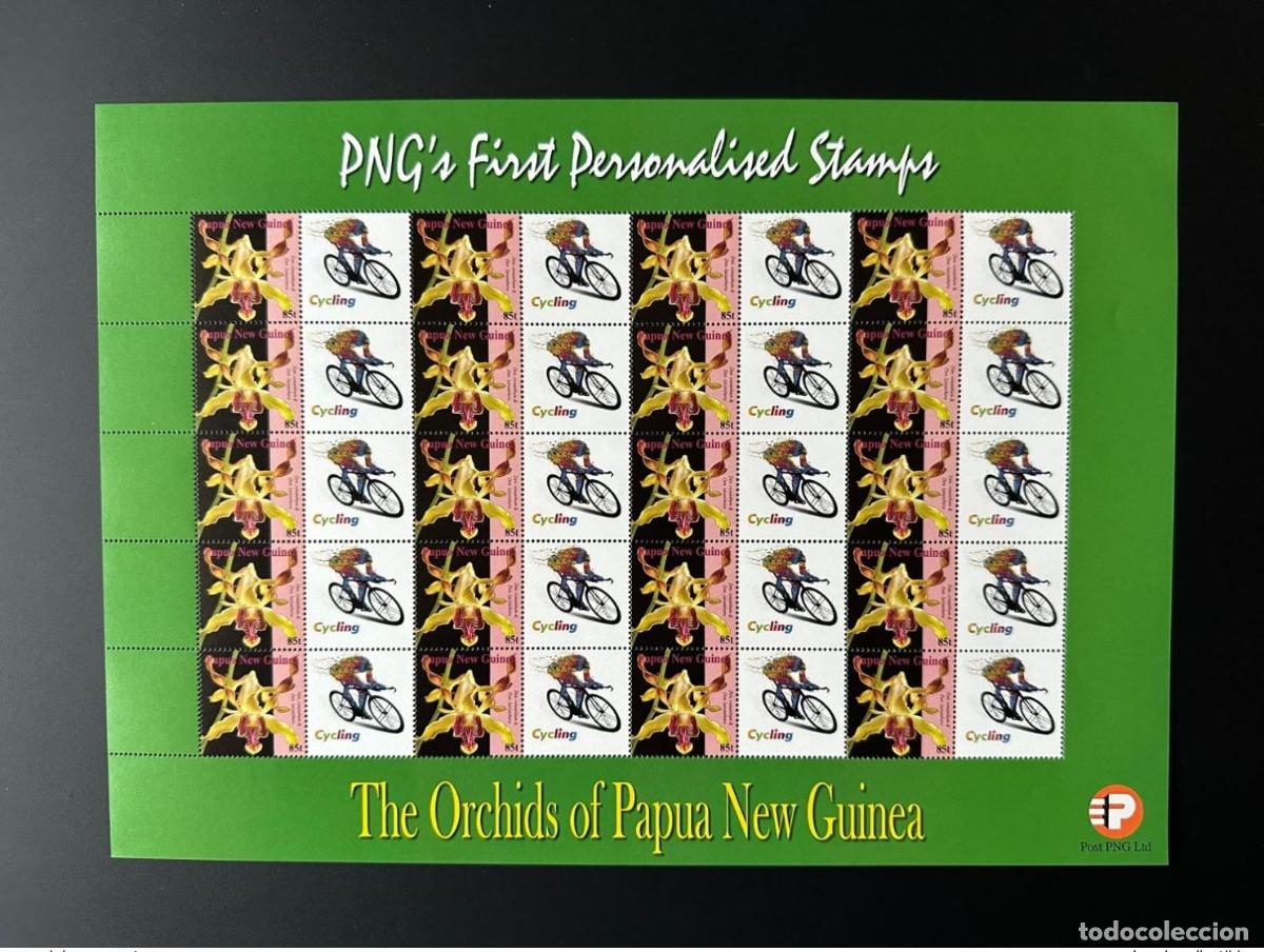 Briefmarken: Pap&uacute;a Nueva Guinea PNG 2007 Mi. 1244 orqu&iacute;deas personalizadas para ciclismo bicicleta