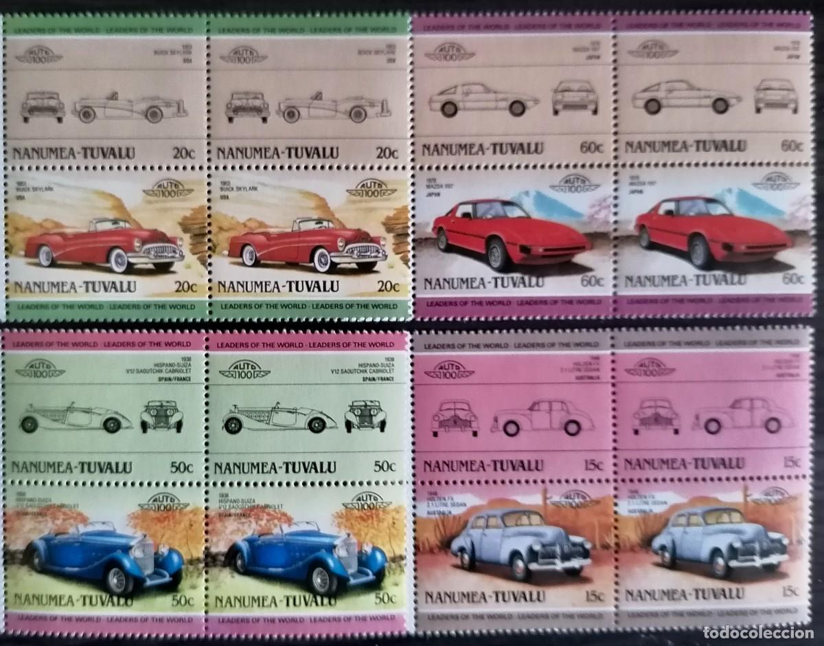 Sellos: NANUMEA TUVALU 1985 - AUTOMOVILISMO .