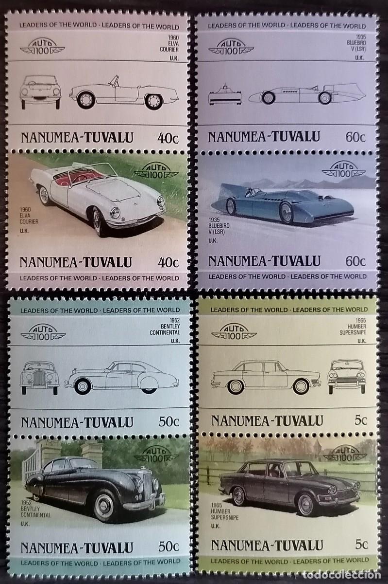 Sellos: NANUMEA TUVALU 1985 - AUTOMOVILISMO .