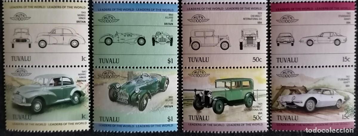 Sellos: TUVALU 1984 - AUTOMOVILISMO .