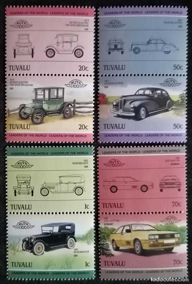 Sellos: TUVALU 1984 - AUTOMOVILISMO .
