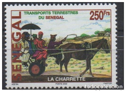 Sellos: Senegal 2002/2004 - 250 F Cart Horse Horses ** MNH RARO