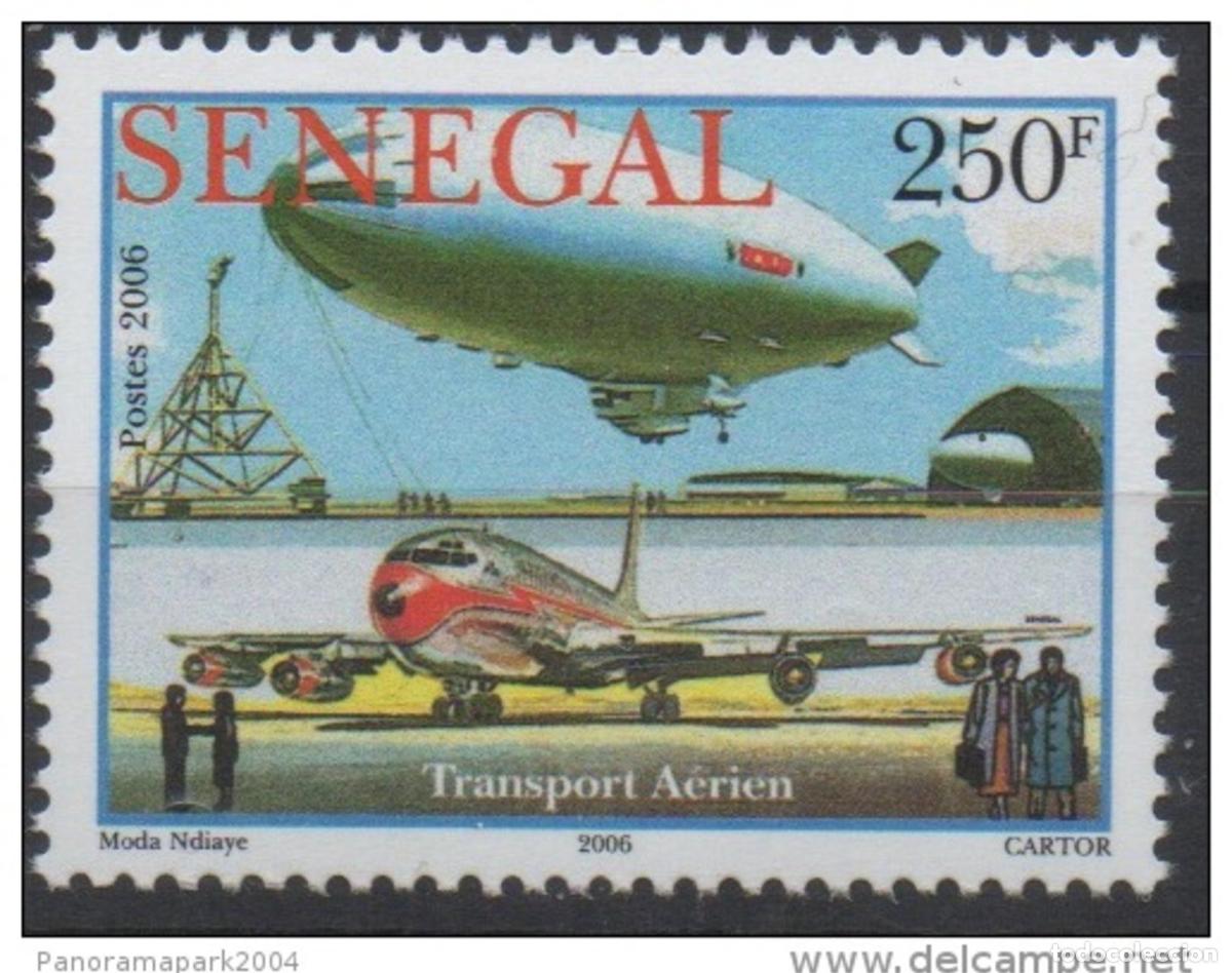 Sellos: Senegal 2006 - 250 F ZEPPELIN Aerostat Air Transport New ** MNH RARE