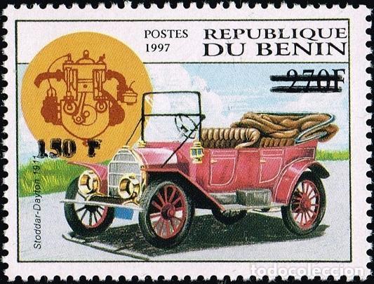 Sellos: Ben&iacute;n 2000 Mi. 1293 sobrecargado Stoddard-Dayton 1911 autom&oacute;vil antiguo
