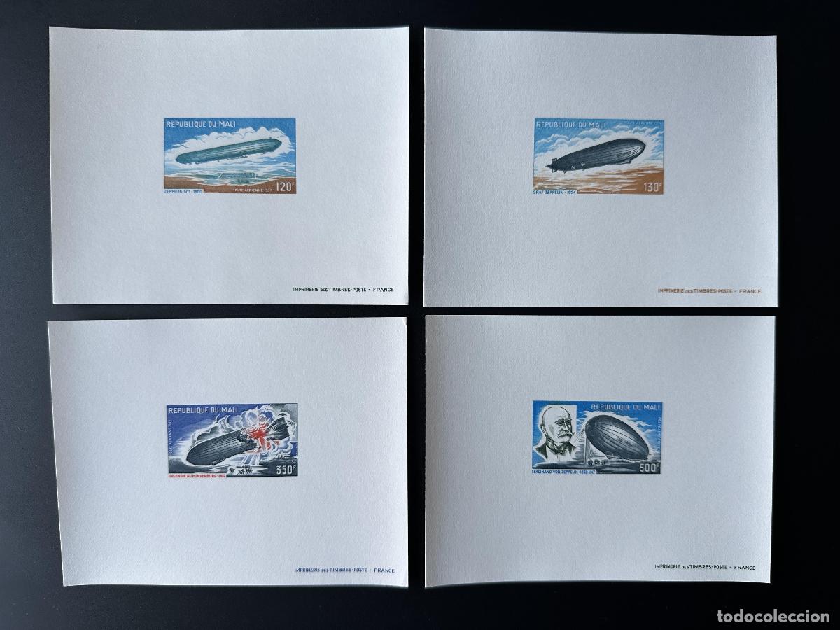 Sellos: Mali 1977 Mi. 586 - 589 prueba de lujo Zeppelin Aviation Dirigable LZ-127