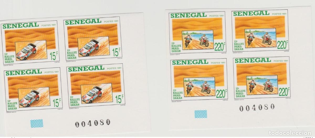 Sellos: Decimotercer Rally Paris Dakar Motorsport de Senegal 1991 ND Imperf