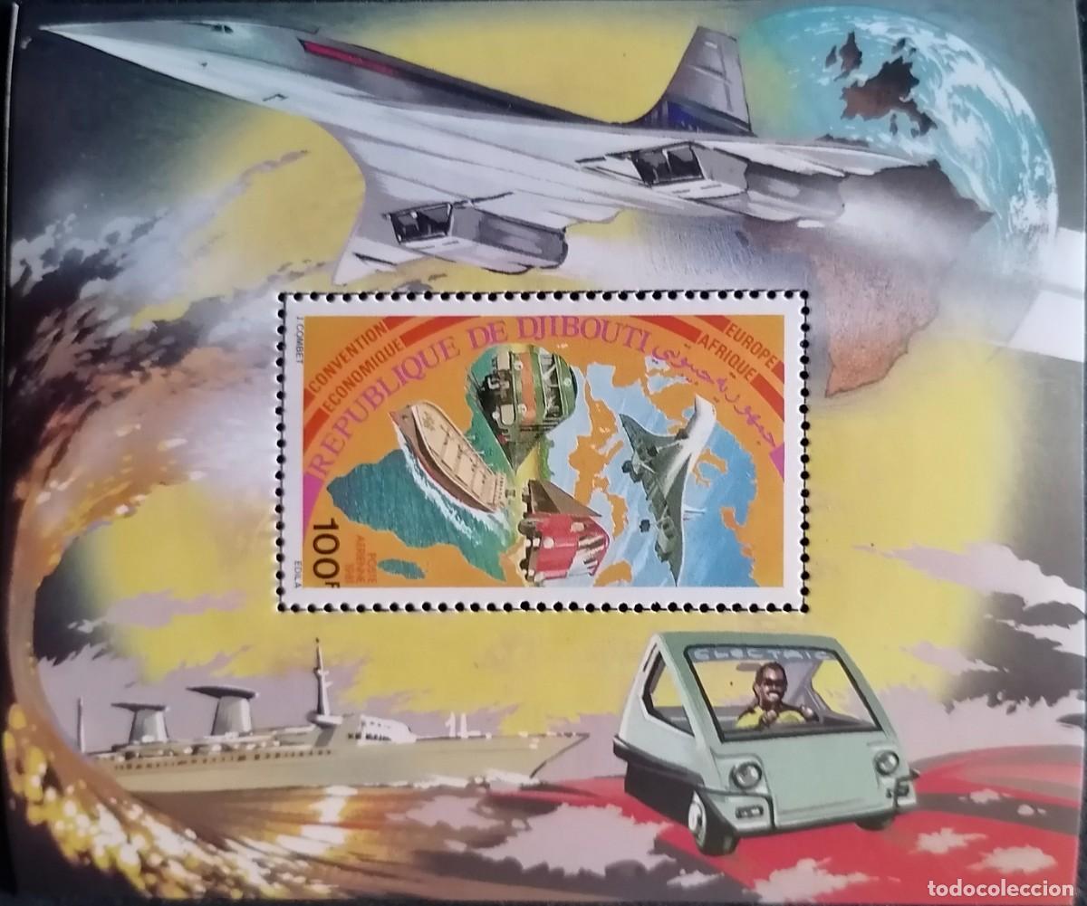 Sellos: DJIBOUTI 1981 - HB TRANSPORTES / CONVENCI&Oacute;N EUROPA-&Aacute;FRICA .