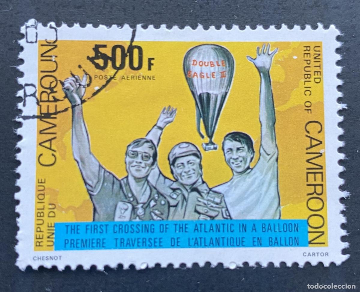Sellos: Camer&uacute;n 1979 Mi. 920 us. cruce Atl&aacute;ntico globo Double Eagle