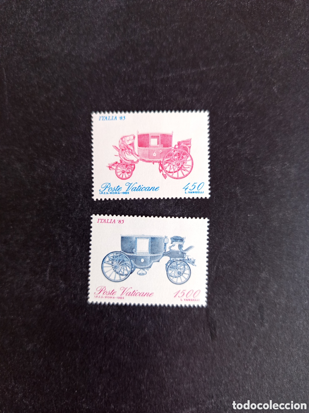 Sellos: Vaticano,1985. Exposici&oacute;n Italia'95. Yv. 784/5. completa en nuevo. Pedido m&iacute;nimo 3 &euro;. Ver fotos.