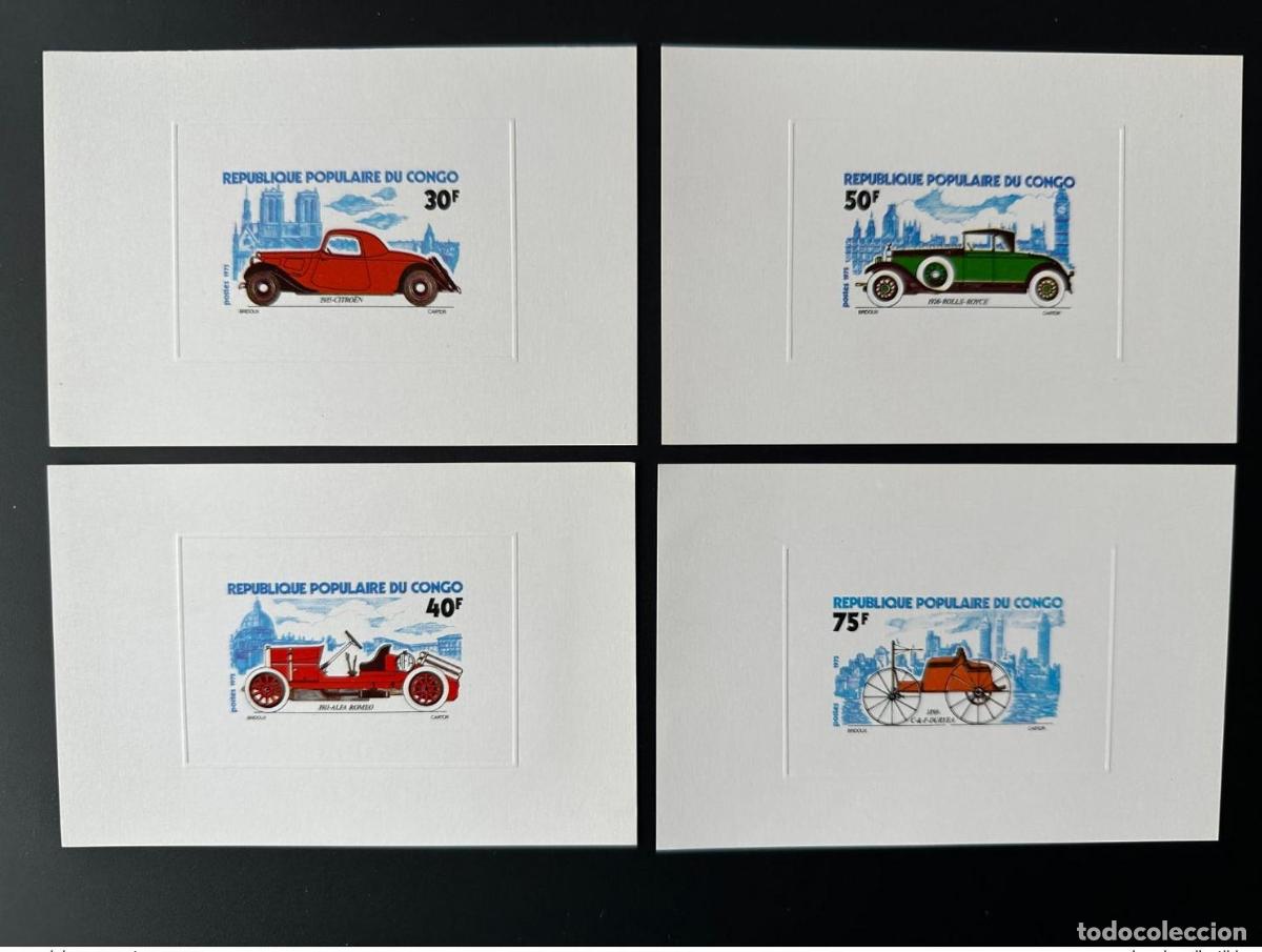 Sellos: Congo 1975 Mi. 464 - 467 Coches de lujo para eventos Citro&euml;n Rolls-Royce Alfa Romeo