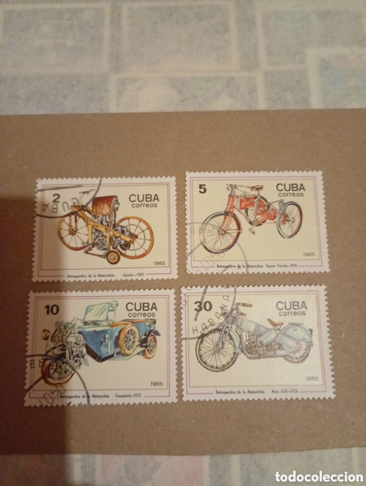 Sellos: Cuba motocicletas 1985