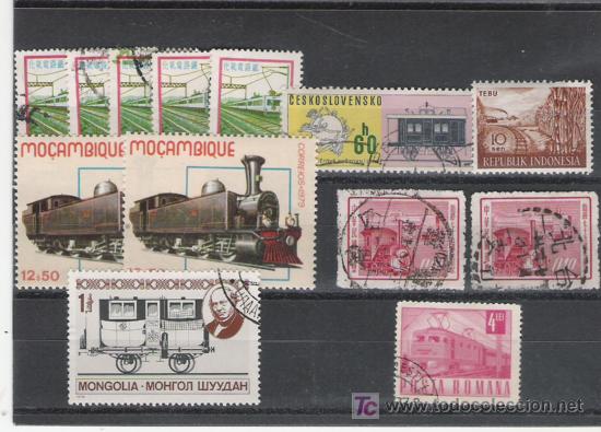 Sellos: LOTE DE SELLOS DEL TEMA  FERROCARRILES - Foto 1