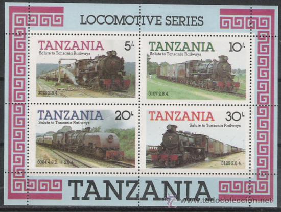 Sellos: TEMA FERROCARRILES HOJA BLOQUE NUEVA - Foto 1