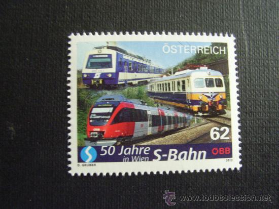 Sellos: AUSTRIA A&Ntilde;O 2012. TRENES - Foto 1