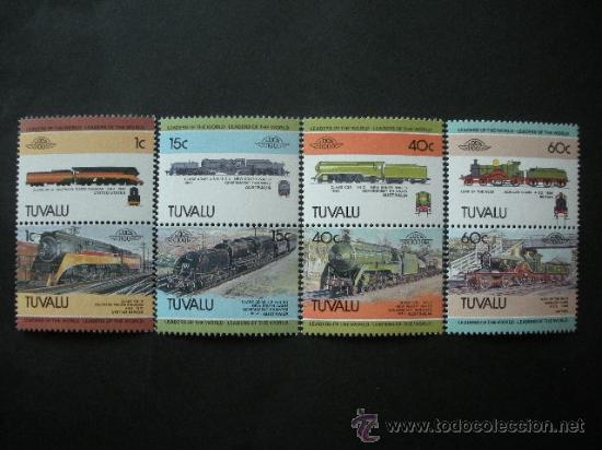 Sellos: Tuvalu 1984 Ivert 223/30 *** Locomotoras - 1ª Serie - Trenes - Foto 1 - 36374767