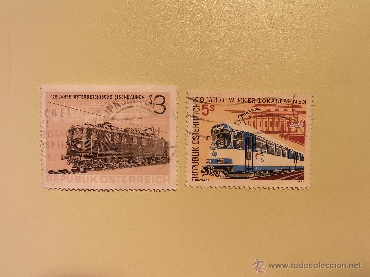 Sellos: AUSTRIA - TRENES Y TRANVIAS - Foto 1