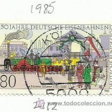 Sellos: ALEMANIA 1985 SELLO 150 AÑOS DEL FERROCARRIL- TRENES- LOCOMOTORAS- TREN- TRAINS- RAILWAYS