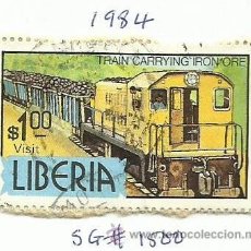 Sellos: LIBERIA 1982 SELLO FERROCARRIL- TRENES- LOCOMOTORAS- TREN- TRAINS 