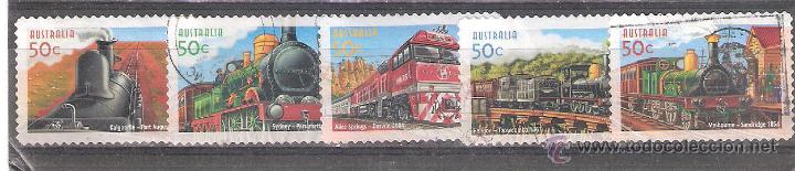 Timbres: AUSTRALIA n&ordm; 2234/38&ordm; Adhesivos. Serie Completa. Locomotoras.
