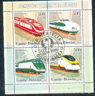Sellos: Guin&eacute; Bissau & Trenes (5) - Foto 1