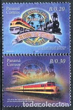 Sellos: PANAMA - 150 A&Ntilde;OS DEL FERROCARRIL EN PANAMA (2007) ** - Foto 1