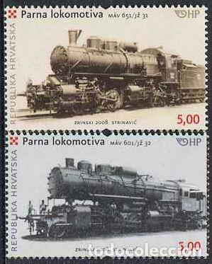 Sellos: CROACIA - LOCOMOTORAS DE VAPOR (2008) ** - Foto 1