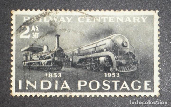 Sellos: 1952 India I Centenario ferrocarriles indios - Foto 1