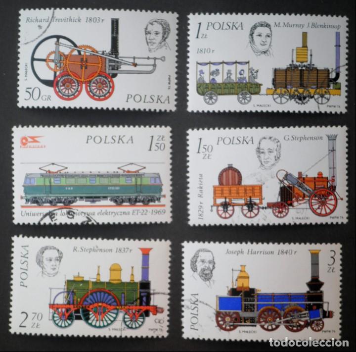 Sellos: 1976 Polonia Historia del ferrocarril - Foto 1