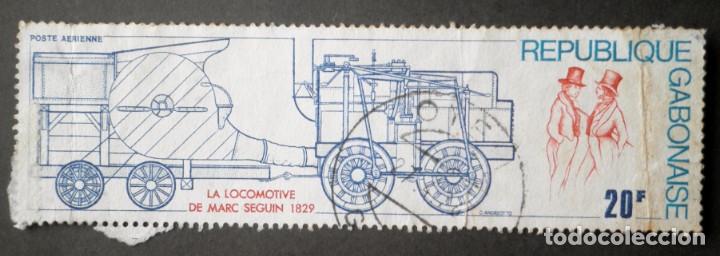 Sellos: 1975 Gab&oacute;n Locomotoras - Foto 1