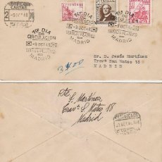 Sellos: EDIFIL 1037, CENTENARIO DEL FERROCARRIL, MARQUES DE SALAMANCA, PRIMER DIA DE 9-10-.1948, CIRCULADO