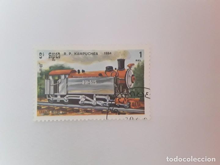Sellos: TEMA TRENES SELLO USADO - Foto 1
