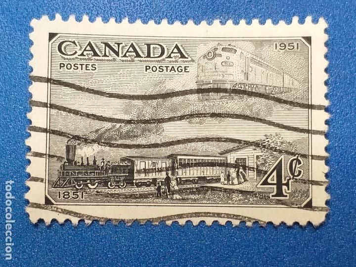 Sellos: USADO. CANADA. TEM&Aacute;TICA: TRENES. FERROCARRIL - Foto 1