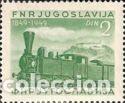 Sellos: Yugoslavia 1949 tren ferrocarril - Foto 1
