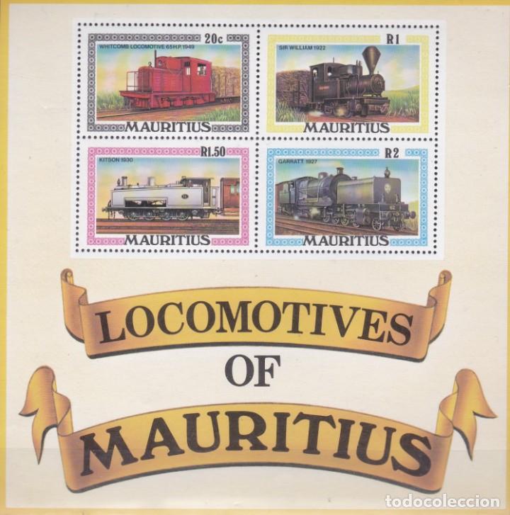 Sellos: mauricio 1979 tren ferrocarril - Foto 1