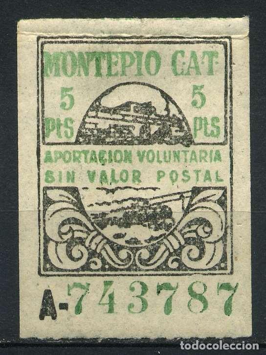 Sellos: ESPA&Ntilde;A. MONTEP&Iacute;O CAT. 5 PTS. - Foto 1