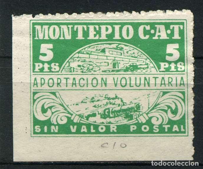 Sellos: ESPA&Ntilde;A. MONTEP&Iacute;O CAT. 5 PTS. - Foto 1
