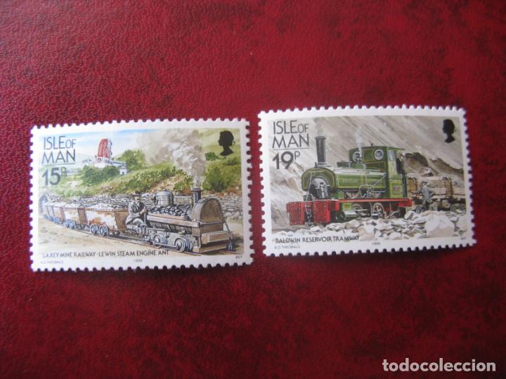 Sellos: *isla de man, 1990, trenes y tranvias, - Foto 1