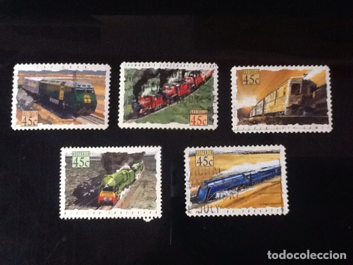 Sellos: AUSTRALIA SERIE COMPLETA DE TRENES - Foto 1