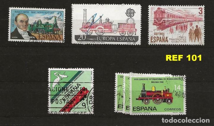 Sellos: LOTE 15 SELLOS TEMA TRENES - Foto 2