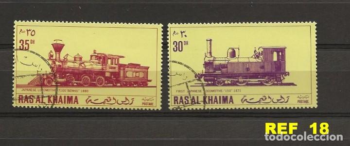Sellos: LOTE 12 SELLOS TEMA TRENES - Foto 2